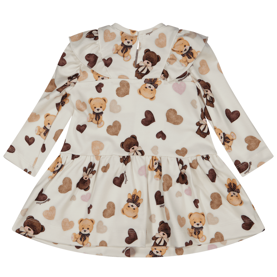 MonnaLisa Baby Girls Dress Off White