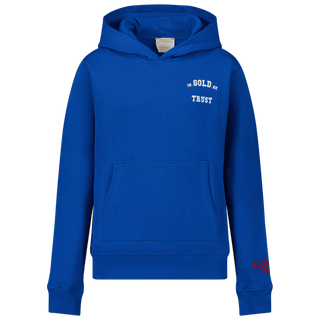 In Gold We Trust Kids Unisex Sweater Blue