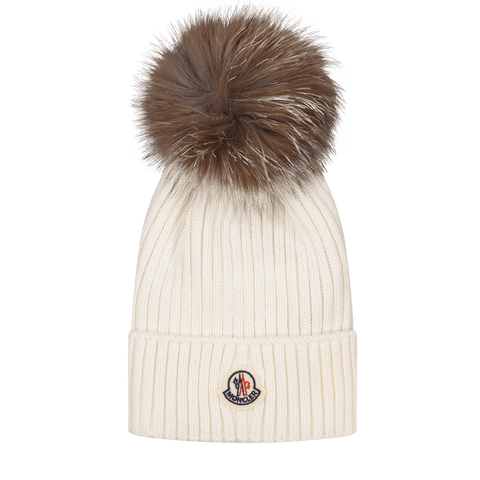 Moncler Kinder Unisex Muts Off White