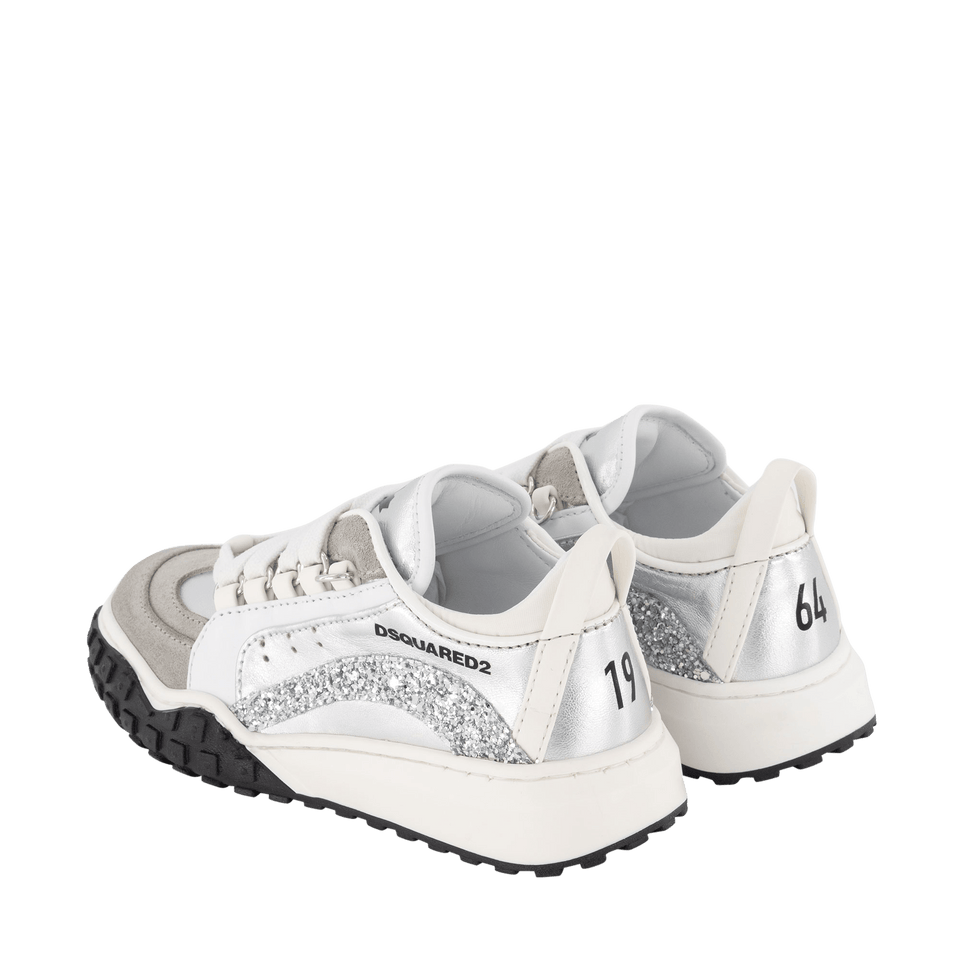 Dsquared2 Kinder Meisjes Sneakers Zilver