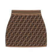 Fendi Kids Girls Skirt Brown