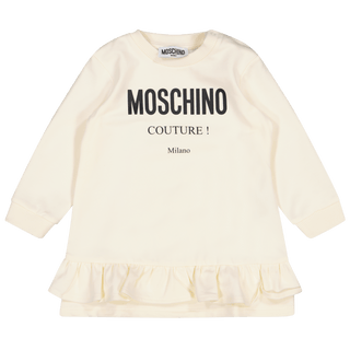 Moschino Baby Girls Dress Off White