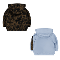 Fendi Baby Unisex Jas Licht Blauw
