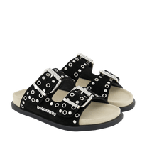 Dsquared2 Kinder Unisex Slippers Zwart