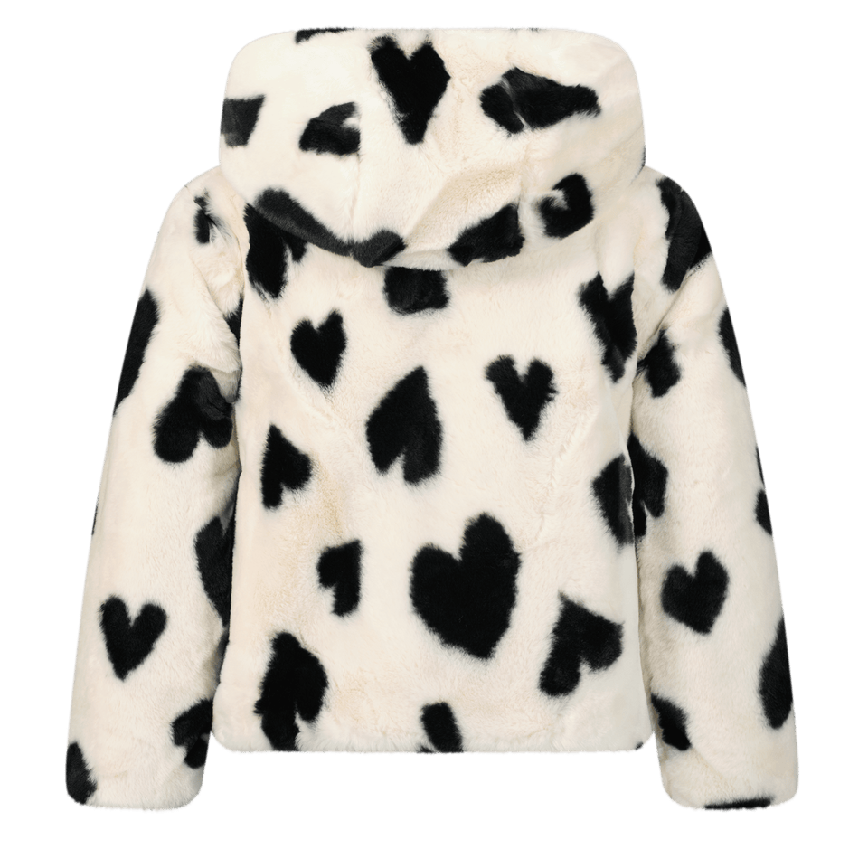 Mayoral Kids Girls Coat Off White
