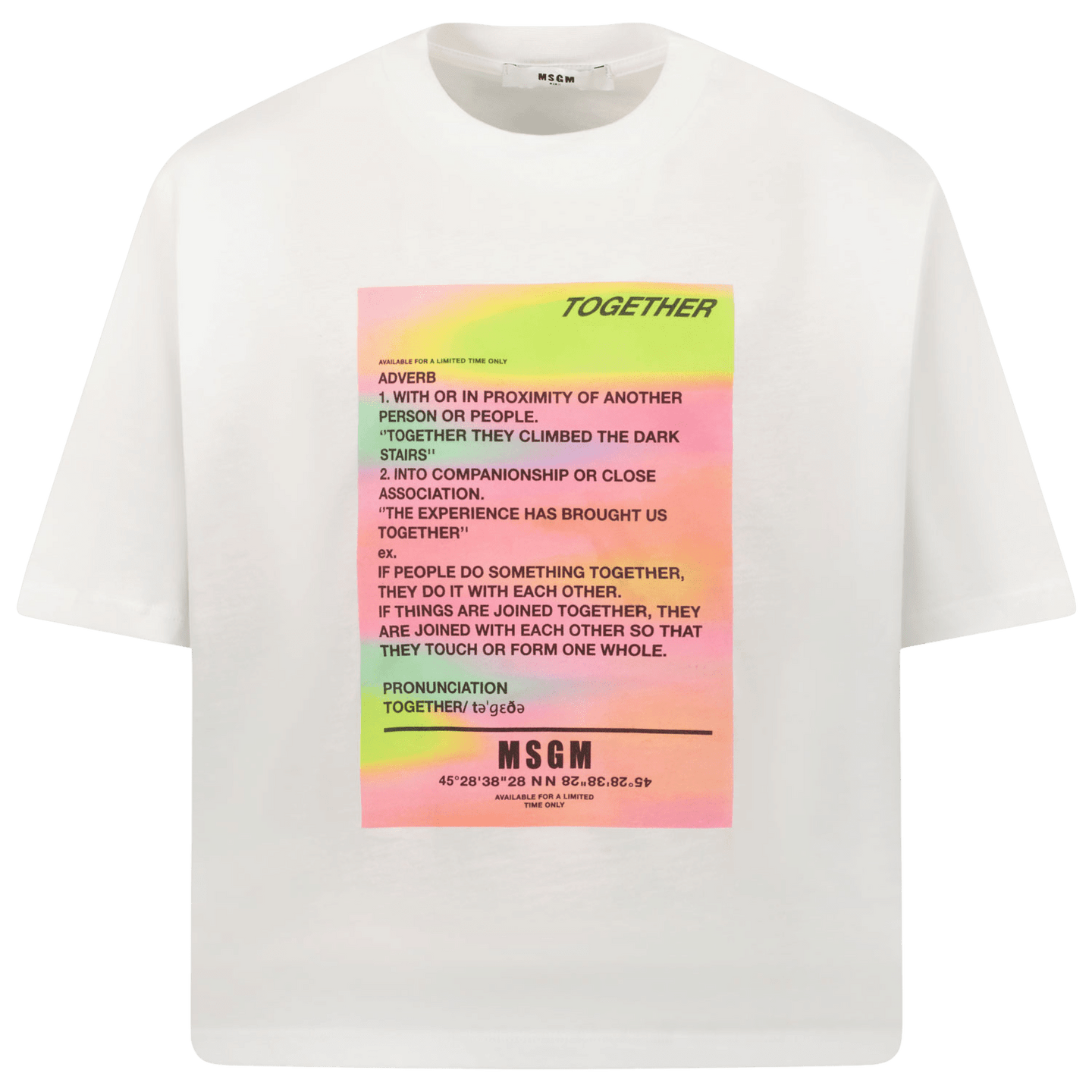 MSGM Kids Girls T-Shirt White