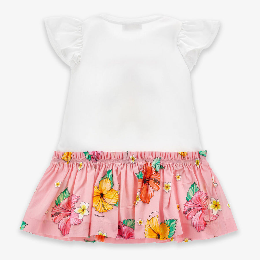 MonnaLisa Kids Girls Dress In White