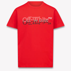 Off-White Kids Boys T-Shirt In Red