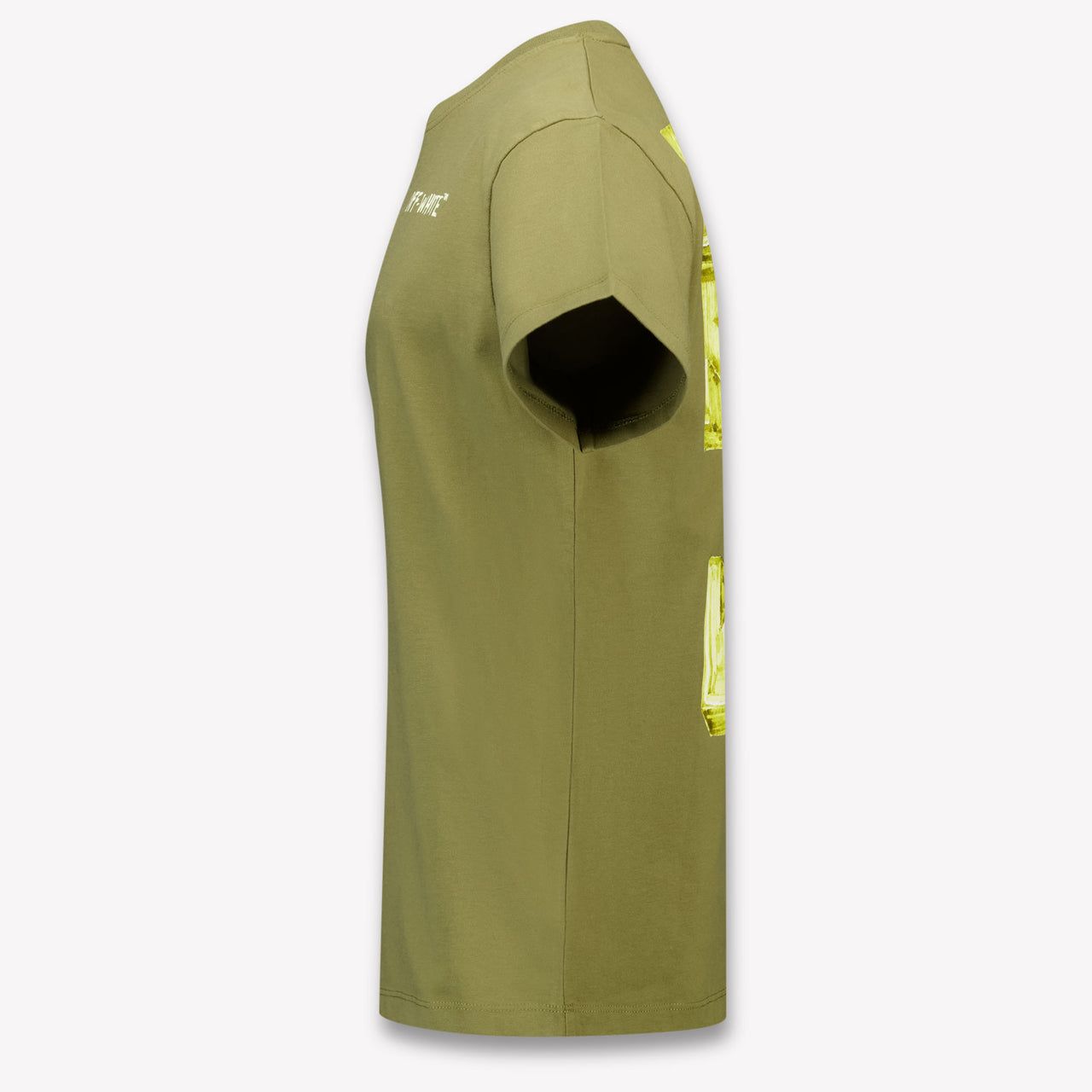 Off-White Kids Boys T-Shirt In Olive Green