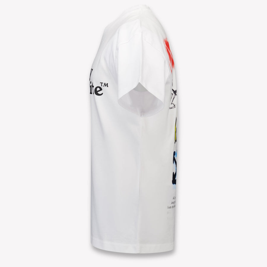 Off-White Kinder Jongens T-Shirt In Wit