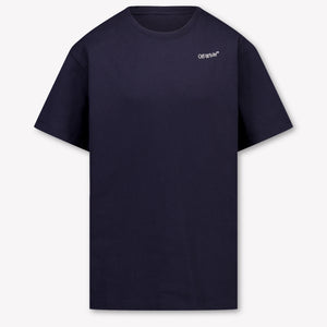 Off-White Kids Boys T-Shirt In Dark Blue