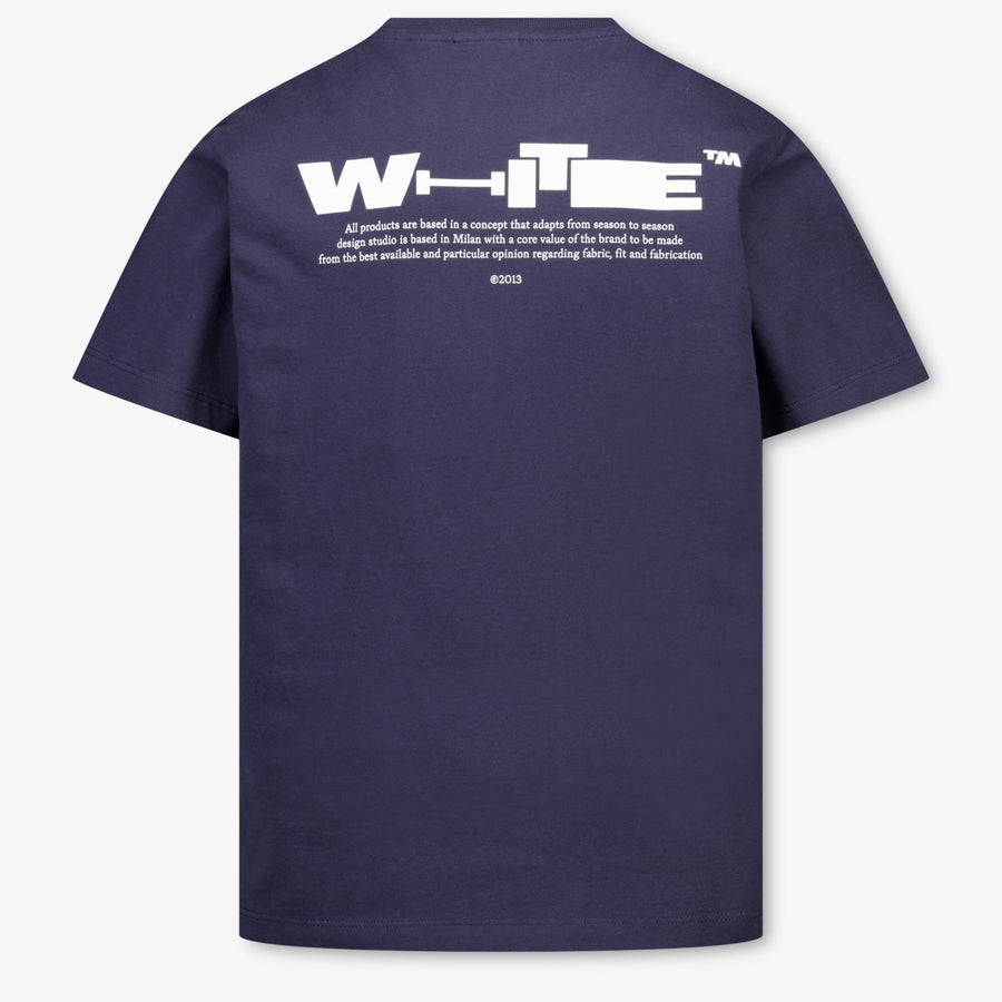 Off-White Kids Boys T-Shirt In Dark Blue