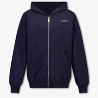 Off-White Kids Boys Cardigan In Dark Blue