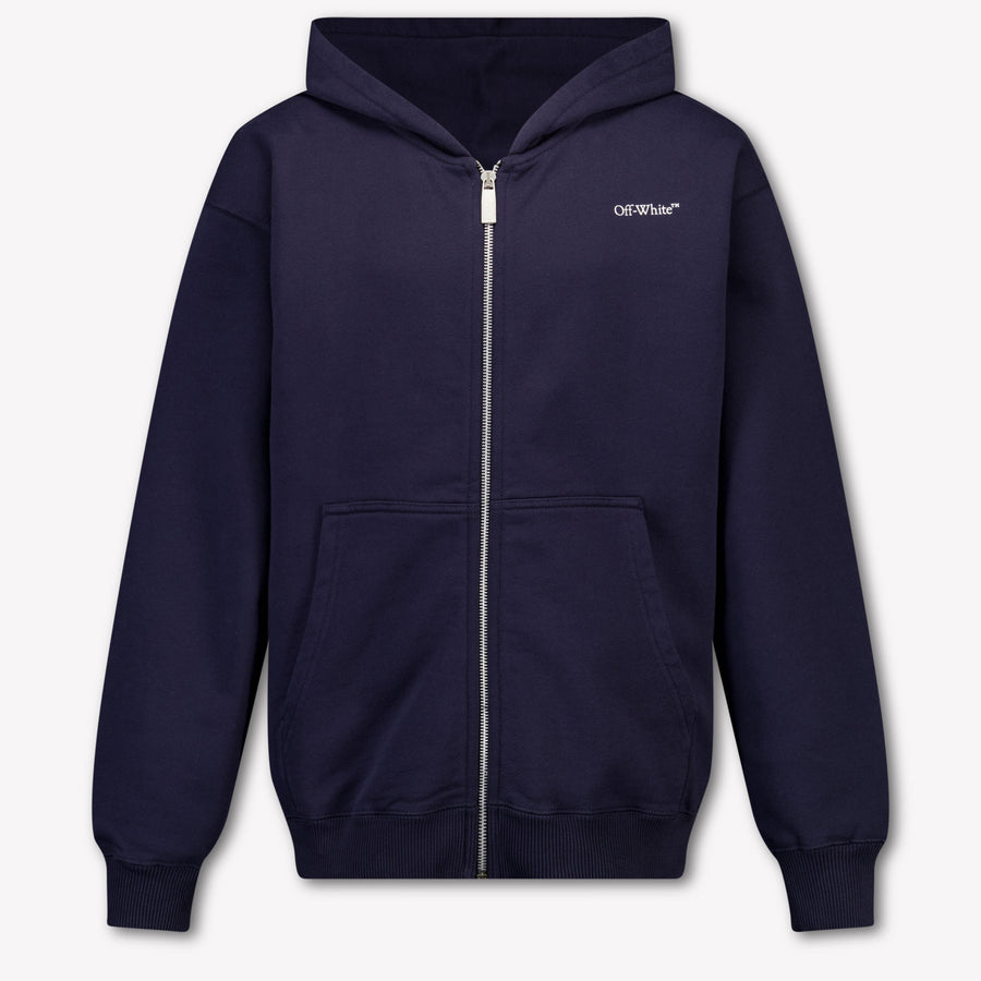 Off-White Kids Boys Cardigan In Dark Blue