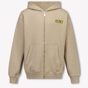 Off-White Kids Boys Cardigan In Beige