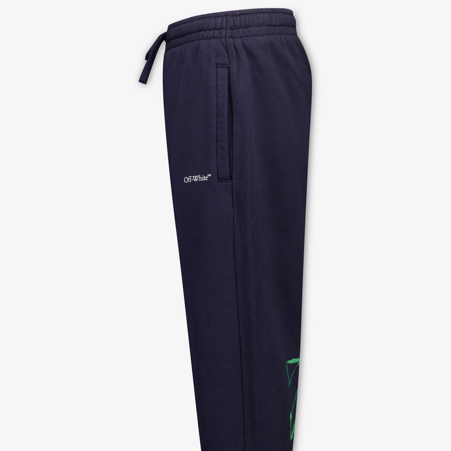 Off-White Kinder Jongens Broek In Donker Blauw