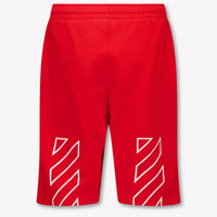 Off-White Kinder Jongens Shorts In Rood