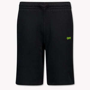 Off-White Kinder Jongens Shorts In Zwart