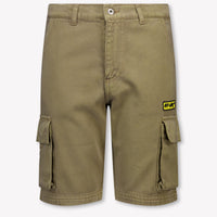 Off-White Kids Boys Shorts In Olive Green