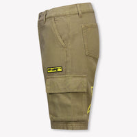 Off-White Kids Boys Shorts In Olive Green