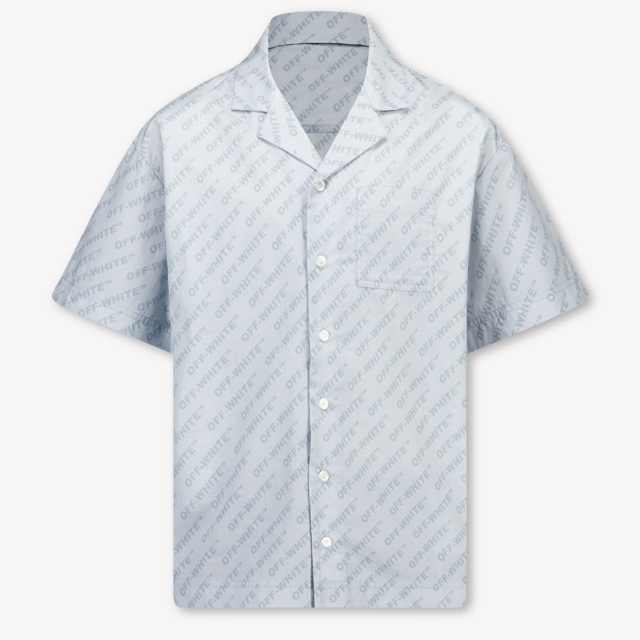 Off-White Kids Boys Blouse In Light Blue