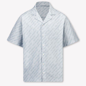 Off-White Kids Boys Blouse In Light Blue