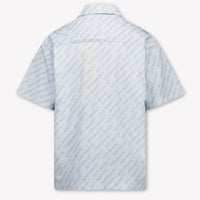 Off-White Kids Boys Blouse In Light Blue