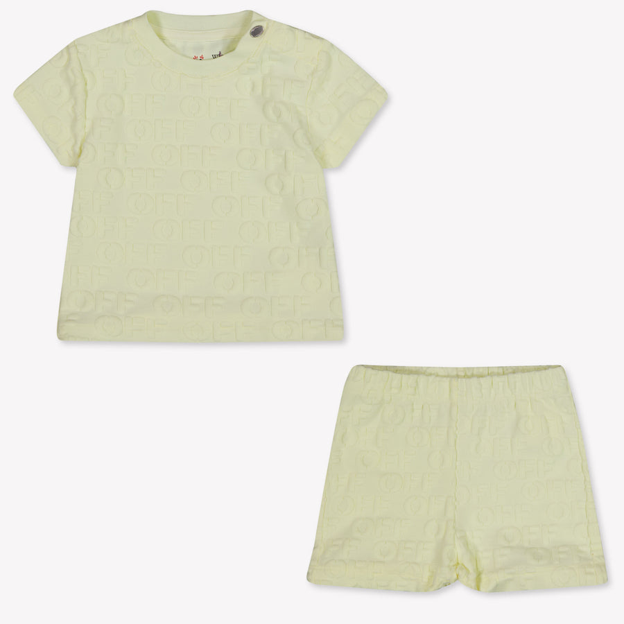 Off-White Baby Boys Set in Yellow