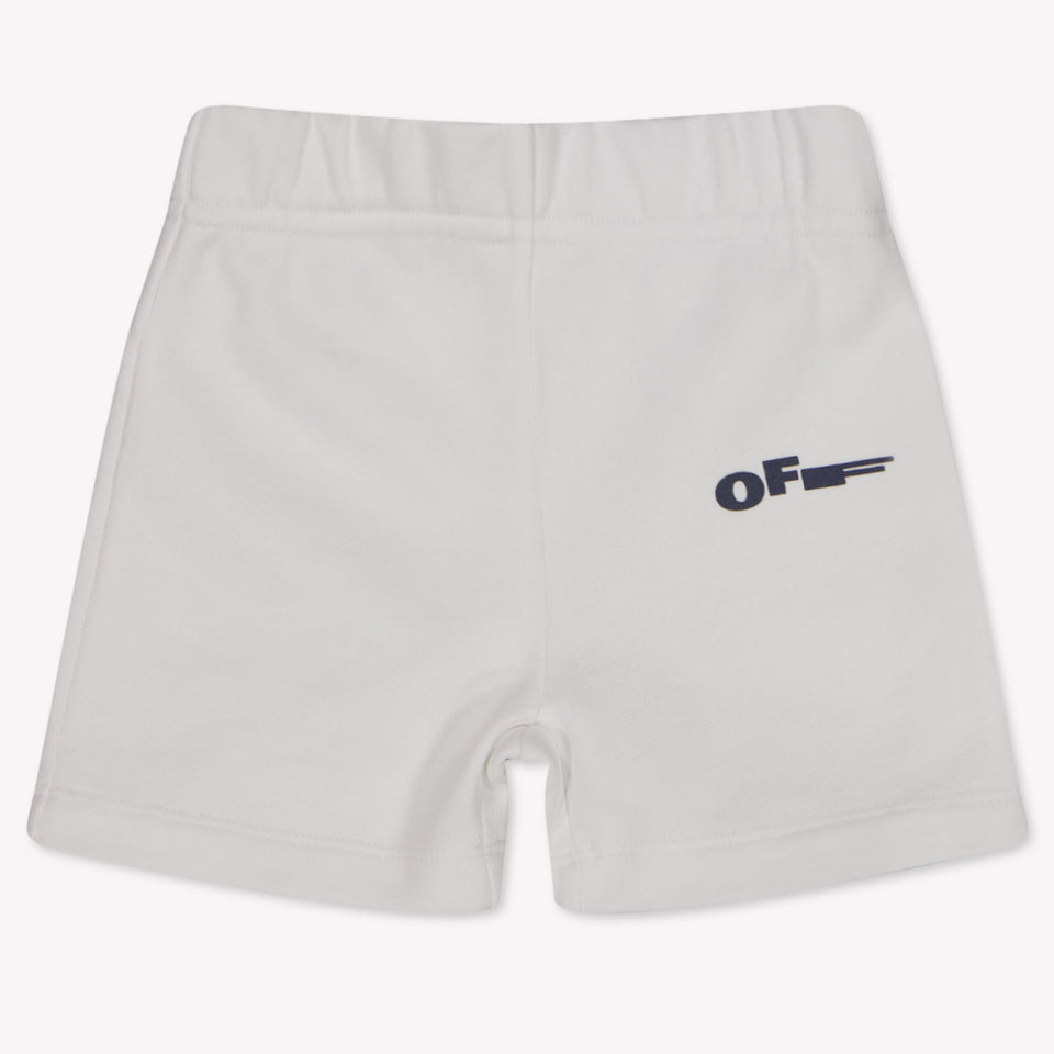 Off-White Baby Jongens Shorts In Wit
