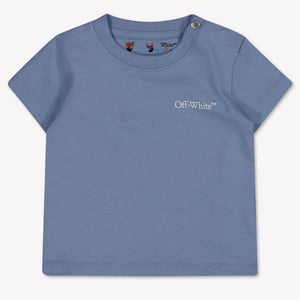 Off-White Baby Boys T-Shirt In Light Blue