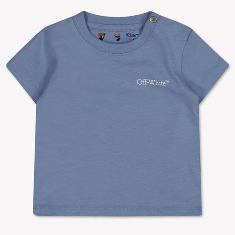 Off-White Baby Boys T-Shirt In Light Blue