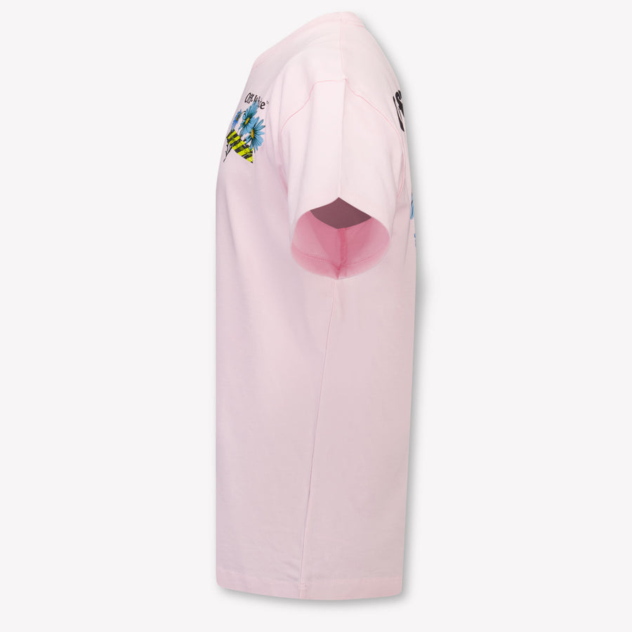 Off-White Kids Girls T-Shirt In Light Pink