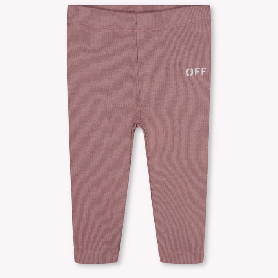 Off-White Baby Girls Leggings In Light Pink