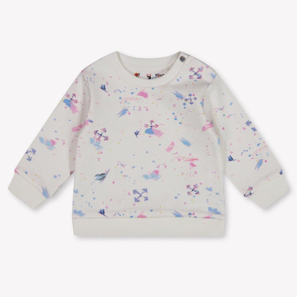 Off-White Baby Girls Sweater In White