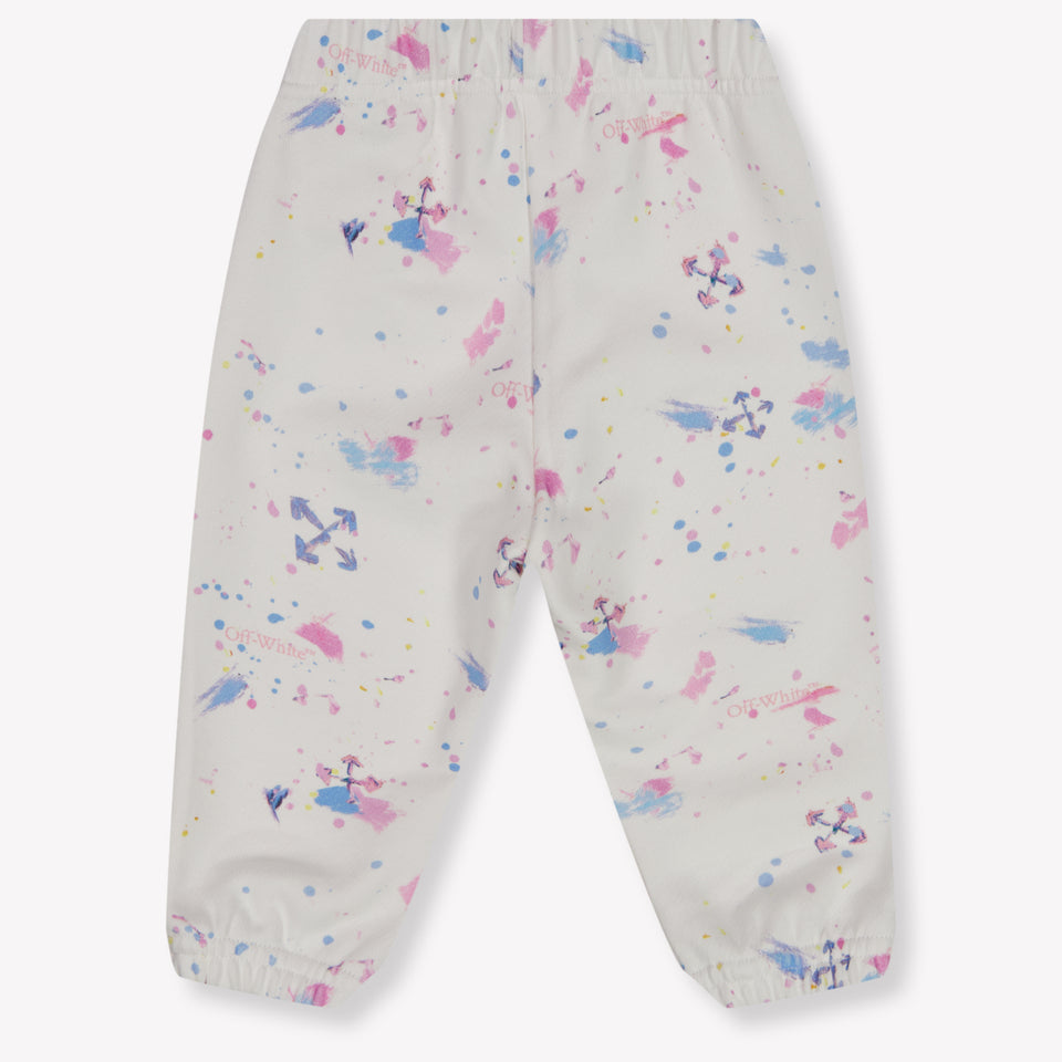 Off-White Baby Girls Pants In White