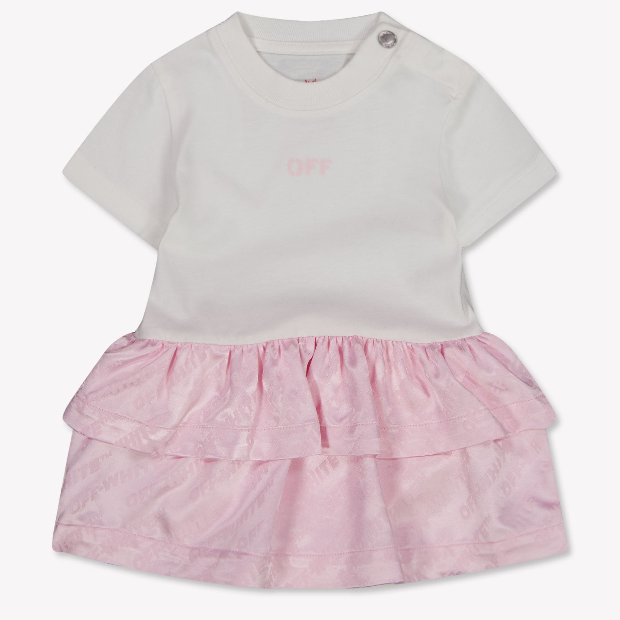 Off-White Baby Girls Dress In Light Pink