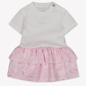 Off-White Baby Girls Dress In Light Pink