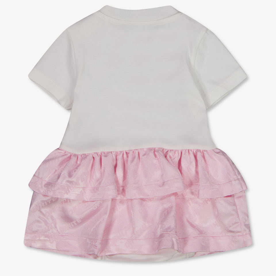 Off-White Baby Girls Dress In Light Pink