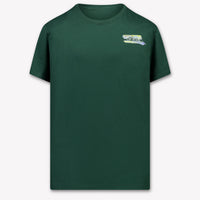 Off-White Kinder Jongens T-Shirt In Donker Groen