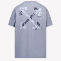 Off-White Kinder Jongens T-Shirt In Licht Blauw