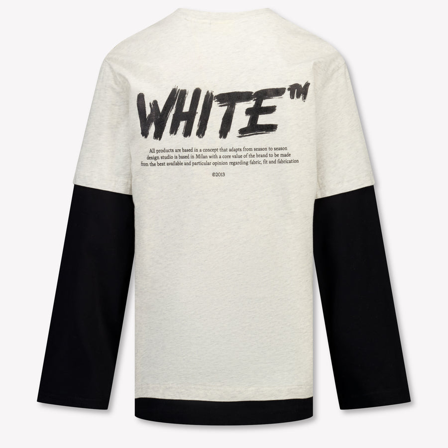 Off-White Kids Boys T-Shirt In Gray