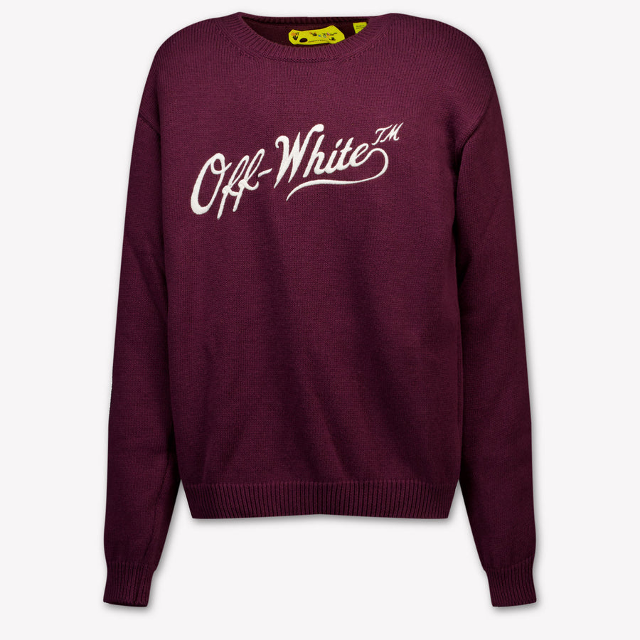 Off-White Girls Sweater in Bordeaux