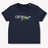 Off-White Baby Boys T-Shirt In Navy