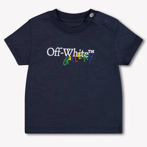 Off-White Baby Boys T-Shirt In Navy