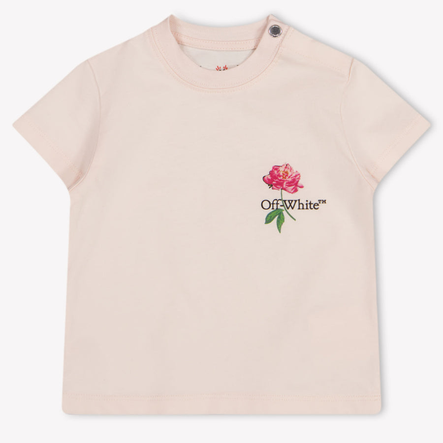 Off-White Baby Girls T-Shirt In Light Pink