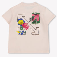 Off-White Baby Girls T-Shirt In Light Pink
