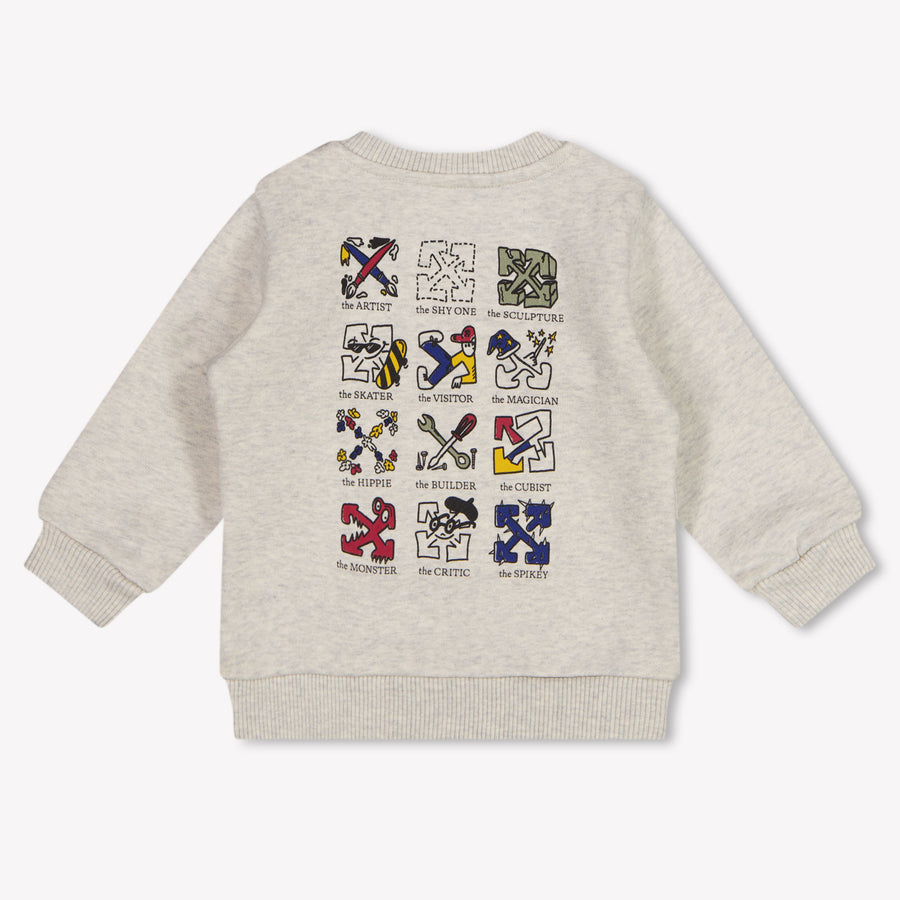 Off-White Baby Boys Sweater In Gray