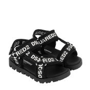 Dsquared2 tür unisex sandaletler siyah