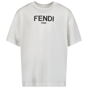 Fendi Kids Unisex T-shirt White