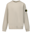 Stone Island Kinder Jongens Trui Beige - Superstellar